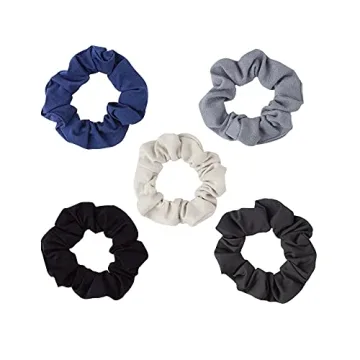 Kitsch Matte Scrunchies 5pc - Stylish Hair Ties for Women
