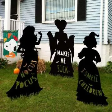 Hocus Pocus Halloween Outdoor Decorations Extra Large Silhouettes