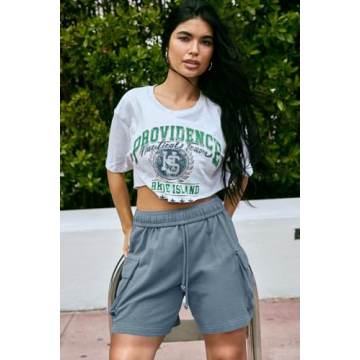 Fisoew Women Sweat Shorts Comfort and Style for Summer