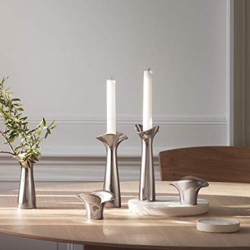 Georg Jensen Bloom Silver Candleholders - Elegant Home Decor