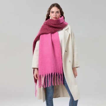 Yoawdats Cozy Scarf - Vibrant Oversized Winter Wrap
