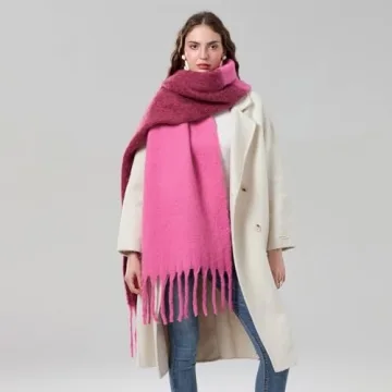 Yoawdats Cozy Scarf - Vibrant Oversized Winter Wrap