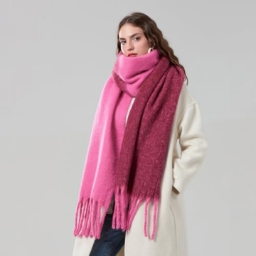 Yoawdats Cozy Scarf - Vibrant Oversized Winter Wrap