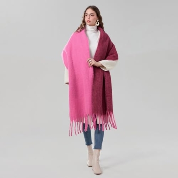Yoawdats Cozy Scarf - Vibrant Oversized Winter Wrap