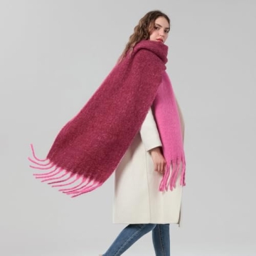Yoawdats Cozy Scarf - Vibrant Oversized Winter Wrap