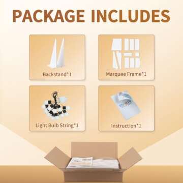 imprsv 4FT Marquee Light Up Letters, Large Light Up Letters for Birthday Party Decor Wedding Decorations, Marquee Letters for Party Decoration Large Marquee Letters Arch Kit Decorations Letter A