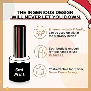 MEFA Gel Nail Polish Set Nail Colors Set with 6 Nude Colors Nails System for French Nail Manicure Nail Art No Nail Lamp Needed