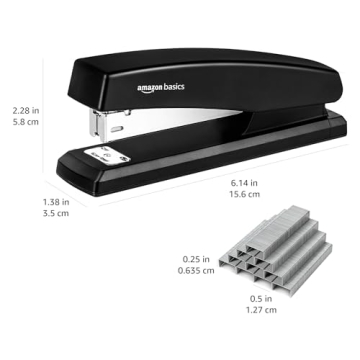 Affordable Amazon Basics Stapler, 1000 Staples Included