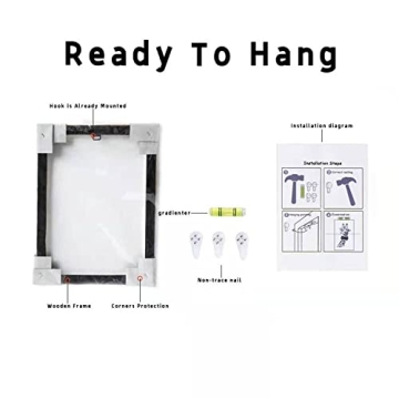 Highland Cow Canvas Wall Art Ready to Hang Modern Decor