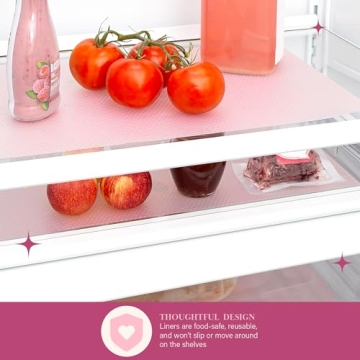 Paris Hilton Pink Refrigerator Shelf Liners - 10-Piece Set