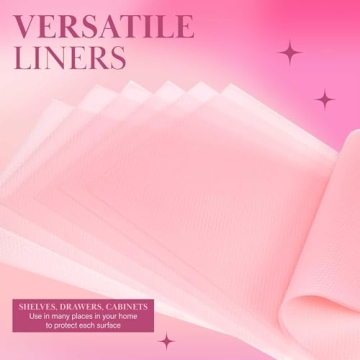 Paris Hilton Pink Refrigerator Shelf Liners - 10-Piece Set