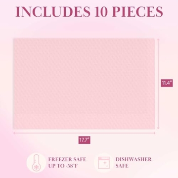 Paris Hilton Pink Refrigerator Shelf Liners - 10-Piece Set