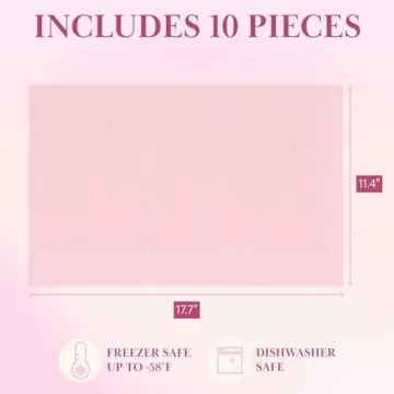 Paris Hilton Pink Refrigerator Shelf Liners - 10-Piece Set