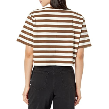 The Drop Coffee Bean Cropped Crew Neck T-Shirt