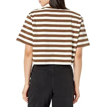 The Drop Coffee Bean Cropped Crew Neck T-Shirt