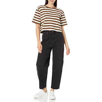 The Drop Coffee Bean Cropped Crew Neck T-Shirt