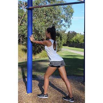 icyzone Open Back Yoga Top for Women - Cool & Comfortable Activewear