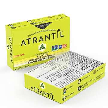 Atrantil Travel Pack (20 Count): Bloating, Abdominal Discomfort, and Change in Bowel Habits