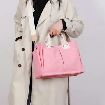 Valleycomfy Large Canvas Tote Bags for Women