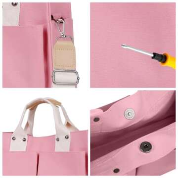 Valleycomfy Large Canvas Tote Bags for Women