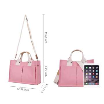 Valleycomfy Large Canvas Tote Bags for Women