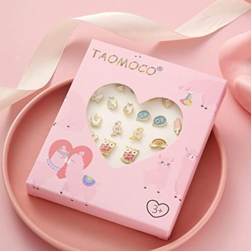 Stylish 24 Pairs Girls' Hypoallergenic Earrings Set