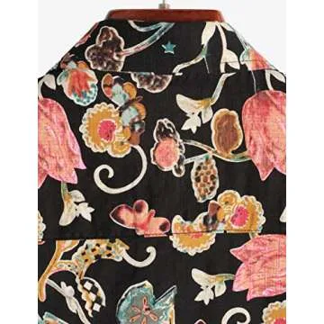 VATPAVE Mens Casual Hawaiian Shirt for Summer Style