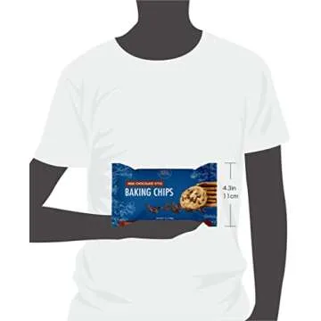 ChocZero's Milk Chocolate Chips - No Sugar Added, Low Carb, Keto Friendly, Gluten Free - For Baking Keto Diet Cookies and Dessert (1 Bag)