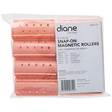 Diane Snap-On Magnetic Hair Rollers - Perfect Curls!