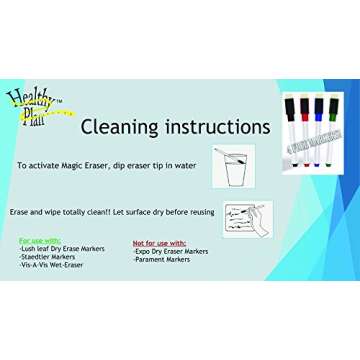 Weekly Meal Planner and Tracker Dry Erase Board – Refrigerator Calendar Food Diary Tracks Water, Healthy Snacks, and Weight Loss – Magnetic Diet Smart Planner + 4 Dry Erase Markers by Healthy Planner