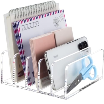 BEYGORM Acrylic Mail Holder for Desk Organization