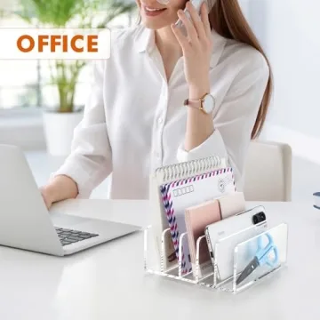 BEYGORM Acrylic Mail Holder for Desk Organization