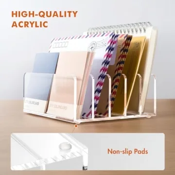 BEYGORM Acrylic Mail Holder for Desk Organization