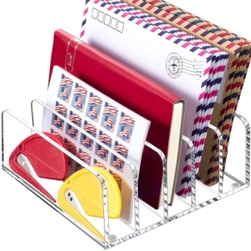 BEYGORM Acrylic Mail Holder for Desk Organization