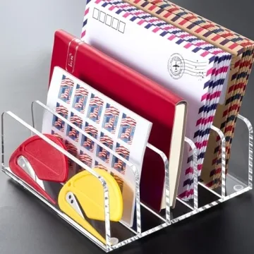 BEYGORM Acrylic Mail Holder for Desk Organization