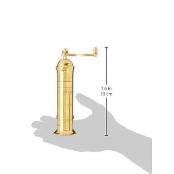 Atlas Pepper Mill - 7.5" Handcrafted Brass Design