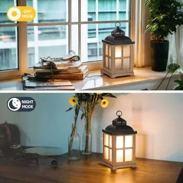 Staymoment Decorative Candle Warmer Lantern with Timer: 2 in 1 Farmhouse Scented Wax Melt Warmer with Lid for Home Decor, 8" Rustic Large Electric Cute Fragrance Wax Cubes Tarts Burners