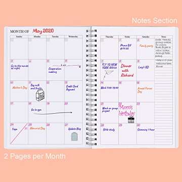 Nokingo Undated Planner for 2025 or Any Year - Weekly & Monthly Organizer Notebook & Journal to Trac...