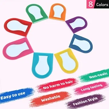 TALLSOCNE Kids Hair Chalk - Vibrant 8-Color Washable Set