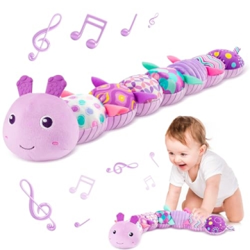 Sumobaby Musical Caterpillar Sensory Toy for Newborn Girls