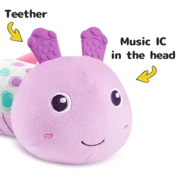 Sumobaby Musical Caterpillar Sensory Toy for Newborn Girls