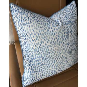 MANOJAVAYA Rain Drops Printed Pillow Cover for Decor