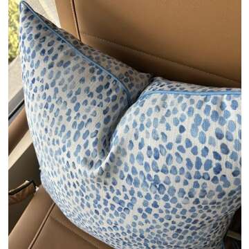 MANOJAVAYA Rain Drops Printed Pillow Cover for Decor