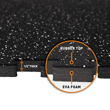 Durable 1/2 Thick EVA Foam Gym Mats for Home Use