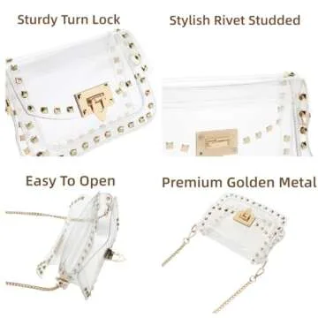 Stylish SharPlus Clear Crossbody Purse for Women