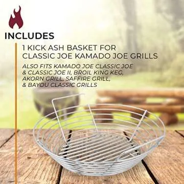 Kick Ash Basket for Kamado Joe Classic Grills - Stainless Steel