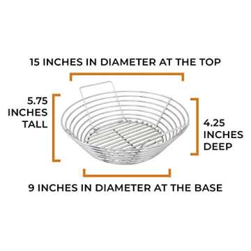Kick Ash Basket for Kamado Joe Classic Grills - Stainless Steel