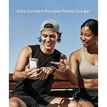 TG90° Power Bank with Built in AC Wall Plug, Ultra Slim 10000mah Portable Charger with Built in Cables External Battery Pack Compatible with iPhone Android Smart Devices