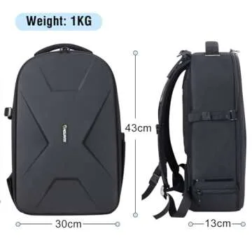 Endurax Camera Bag Professional Camera Backpack DSLR SLR Mirrorless Photography Backpack Case Laptop Comparment Hardshell Protection Tripod Holder