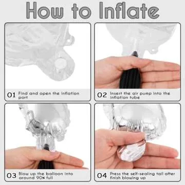 26 Pcs Silver Letter Balloons,16 Inch Foil Alphabet Letter Balloons,Letter A-Z Balloons Banner Custom Phrase Balloons for Birthday Party Wedding Anniversary Decoration (Silver)